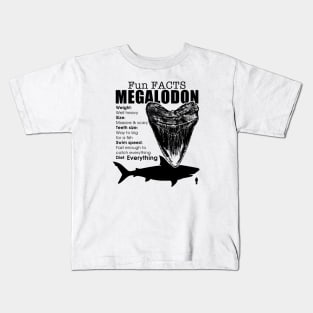 Fun Facts Megalodon Kids T-Shirt